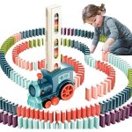 Obest 180pcs jouets de Électrique train domino ensemble avec lumières et musique automatique rallye train ... Obest 180pcs jouets de Électrique train domino ensemble avec lumières et musique automatique rallye train ...