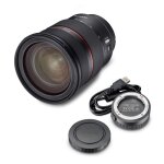 Objectif zoom samyang - 23289 - 24 - 70 mm - f28 - compatible sony e - kit avec lens station