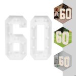 Objet dcoratif lumineux led numriques (60) - bote numrique 60 stroscopique - dcoration de 30e ...