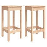 (promotion octo)chaises de bar - 2 pcs - simple - pour adulte / enfant - 40x40x78 cm bois de pin solide ...
