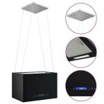 (promotion octo)hotte suspendue hotte aspirante  lcd tactile 55 cm acier enduit de poudre 419513