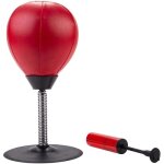 Office punching ball - anti - stress punch bag - imitation leather - size 17 cm x 34 cm - mini punching ...