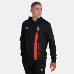 Sweat hoody - le coq sportif - ogc nice fanwear - noir / rouge - 85% coton - manches longues