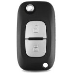 Oggipro coque cl� plip t�l�commande 2 boutons compatible renault clio 3 kangoo master modus twingo m�gane ...