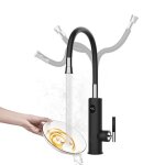 Oihpaw robinet chauffant de cuisine robinet pour lavabo instantan� 230v avec affichage de la temp�rature ...