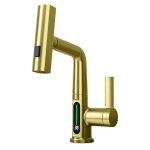 Oihpaw robinet de cuisine avec douchette extensible digital affichage temp�rature led rotatif � 360� ...