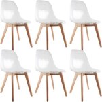 Okoa - lot de 6 chaises transparentes