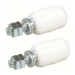 Olive de guidage suprieure nylon 2 unitsrouleaux pour porte coulissante fixation avec tige filete ...