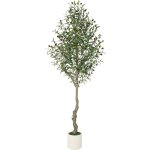 Olivier - plantes artificielles - 180 cm - avec pot blanc - pour la maison le salon la chambre à coucher ... Olivier - plantes artificielles - 180 cm - avec pot blanc - pour la maison le salon la chambre à coucher ...