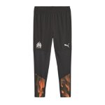 Om jogging de foot noir / orange homme puma 2023 / 24