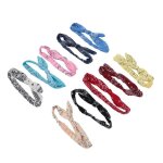 Omabeta lot de 10 serre - t�tes larges � nouer vintage �lastiques � motif floral mignon pour fille �t� ...