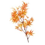 Omabeta branche de feuilles d�rable artificielle longueur de 83 cm de longueur de feuilles simul�es tiges ...