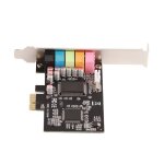 Omabeta carte audio pci ? e carte son mat�riel de conversion de signal audio de bureau st�r�o � 6 canaux ...