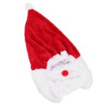 Omabeta chapeau de no�l de casque housse de casque de no�l en peluche anti - rayures chapeau de casque ...