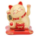 Omabeta chat accueillant la richesse chat porte - bonheur � �nergie solaire chat porte - bonheur mignon ...