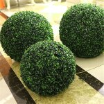 Omabeta d�coration de balle en plastique en plastique boule de plante en plastique vert d�coration maison ...