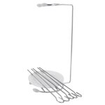 Omabeta grill de barbecue support de brochettes de barbecue en acier inoxydable support de gril r�tissoire ...