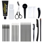 Omabeta kit de couleur de sourcils kit de teinte de couleur de sourcil teinture professionnelle semi ...