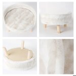 Omabeta lit pour animaux de compagnie sofa chat chat nidi animalerie collerette