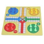 Omabeta ludo chess set ludo �checs set pliage roll up board game pad avec 16 pi�ces d�checs 1 dice family ...