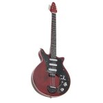 Omabeta miniature guitare electrique en bois avec support et etui - mod�le instrument de musique d�coration ...
