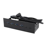 Omabeta c�t� panneau usb 3. 0 hub panneur usb 3. 0 panneau 5. 25 pouces 4 ports 5 gbit / stepie de file ...