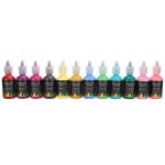 Omabeta peinture iink 12 couleurs dencre peinture liquide bricolage arographe peinture art encre pour ...