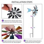 Omabeta plan de moulin � vent metal moulin � vent en m�tal r�sistant � leau jardin ext�rieur fer d�coration ...