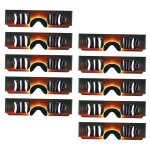 Omabeta sclipse dobservation dclipse 10pcs solar observation lunets des yeux verres de vue pour enfants ...