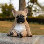 Omabeta statue de bulldog bulldog french statue dog figurine resin ornement pour le dcor en plein jardin ...