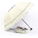 Ombrelle anti uv pliable femme 50 pliant dentelle avec sac de rangement3920 label