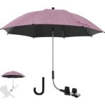 Ombrelle universelle pour poussette et landau anti uv 50 diamtre 85cm avec une poigne parapluie - rouge ...