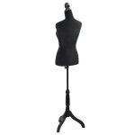 (on sale)mannequin de vitrine markt - buste de couture mannequin de femme noir 25280