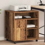 (on sale)meuble / armoire pour imprimante support dimprimante avec stockage - bois ancien - 60x50x67 ...
