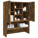 (on sale)meuble haut de salle de bainmeuble wc pour machine  laver chne fum 705x255x90 cm 45281