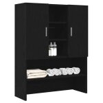 (on sale)meuble haut de salle de bainmeuble wc pour machine  laver chne noir 705x255x90 cm 25124