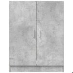 (on sale)meuble haut de salle de bainmeuble wc pour machine  laver gris bton 705x715x915 cm 80217