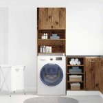 (on sale)meuble haut de salle de bainmeuble wc de machine  laver vieux bois bois dingnierie 73362