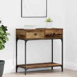 (on sale)meuble salon / meuble dentre - table console - bois ancien - 75x345x75 cm bois dingnierie ...