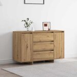 (on sale)meuble salon / rangement cuisine - buffet - ch�ne artisanal - 120x41x75 cm bois ding�nierie ...