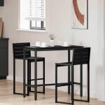 (on sale)table de salle � manger / table de repas - contemporain - ch�ne noir 100 x 50 x 905 cm bois ...