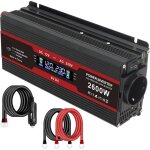 Onduleur 12 v cc � 230 v ca 1000 w convertisseur de tension avec prises ue 2 ports usb et �cran lcd adaptateur ...