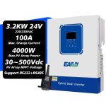Onduleur hybride solaire onde sinuso�dale pure charge mppt 3. 2kw 24v wifi