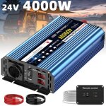 Onduleur � onde sinuso�dale pure dc 24v � 220v 4000w avec prise standard europ�enne et t�l�commande lcd ...