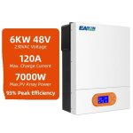 Onduleur solaire hybride 6kw / 3. 2kw puissance de sortie 93% efficacit maximale smr ii 6kw wifi