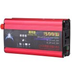 Onduleur de voiture - shipenophy - mod�le 1500w - 12v / 24v � 220v - sinus modifi� - rouge et noir