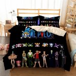 Anim� multicolore housse de couette 3 pi�ces 200x200 avec 2 taie oreillers 50x75 microfibre super douce ...