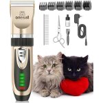 Oneisall tondeuse chat silencieuse tondeuse pour chien / chat professionnelle sans fil tondeuse animaux ...