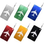 Oneyoo tiquette bagage 6 pice tiquette valise avion etiquette bagage en alliage daluminium avec cordes ...