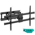 Onkron support tv mural orientable et inclinable pour 42?120 jusqu� 100 kg vesa 200x100 - 1000x600 noir ...